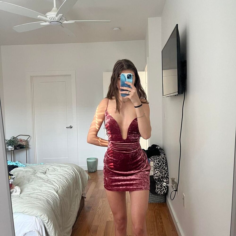 Lulus Women's Pink and White Dress